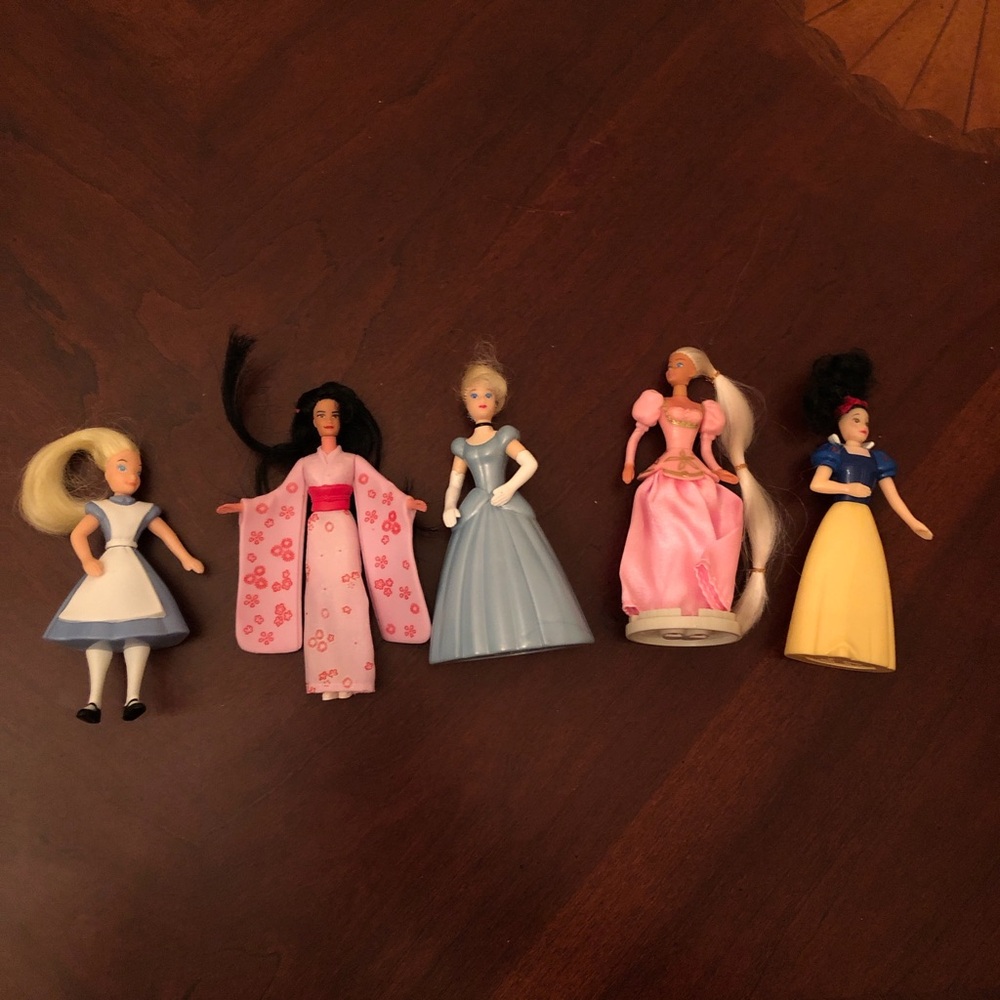 1990s Disney Princess McDonalds Happy Meals dolls